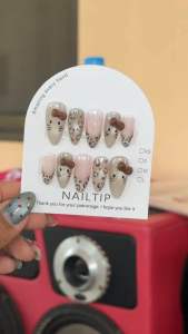 เล็บเจลแท้ ลายกามูคิตตี้ โทนสีน้ำตาล ลูกแก้ว 🐱🤍พร้อมส่ง🚚