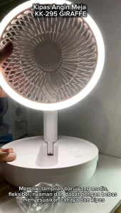 Kipas Lampu Meja AC/DC Emergency Darurat Yundai KK-295 Giraffe Portable