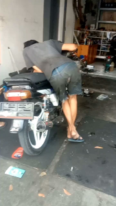 knalpot standar racingsr one spek balyer Yamaha Alfa by cminx racingMuffler