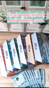 6 PCS AMPLOP MONEY SAVING CHALLENGE | AMPLOP KEUANGAN GLOSSY