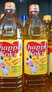 thùng 12chai dầu happe koki 1lit đậm chất thơm ngon béo ngậy cho món ngon mỗi ngày