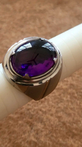 CINCIN KECUBUNG AMETHYST UNGU ASLI PERMATA BATU STONE FOR RING CINCIN HIGH QUALITY GERM STONE