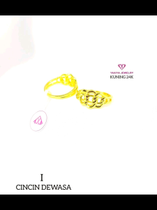 Xp.id - Cincin Wanita Yaxiya Kuning Emas 24k