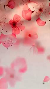 Stiker Pintu Kamar Mandi Motif Bunga Pink