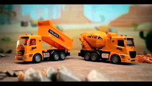 JS Mainan RC Truck Konstruksi Kendaraan Mobil Besar Remote Control Excavator Kombinasi