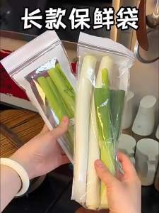 Fresh Keeping Bag Freezing Preservation Zipper Sealed Bags For Kitchen Food Fruit Vegetable Reusable Slider Storage Bag