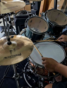 Ash กลองสเเนร์โลหะลายฆ้อน กลองสเเนร์กลองชุด สเเนร์เหล็ก snare drum