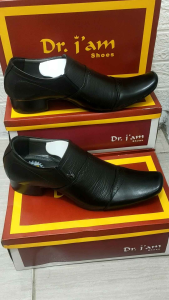 SEPATU PANTOFEL FORMAL KULIT PRIA DR. IAM 6003 HITAM (PRODUKSI SENDIRI)