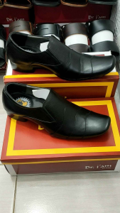 SEPATU PANTOFEL FORMAL KULIT PRIA DR. IAM 6004 HITAM ( PRODUKSI SENDIRI )