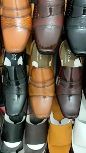 SEPATU SANDAL BUSTONG KULIT PRIA DR. IAM B. 6015 TAN ( PRODUKSI SENDIRI )