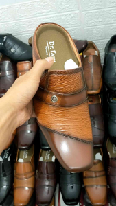SEPATU SANDAL BUSTONG KULIT PRIA DR. IAM B. 6038 TAN ( PRODUKSI SENDIRI )