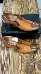 SEPATU PANTOFEL FORMAL KULIT PRIA PERSADA 6028 TAN ( PRODUKSI SENDIRI )