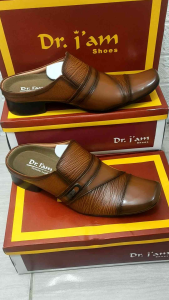 SEPATU SANDAL BUSTONG KULIT PRIA DR. IAM B. 6002 TAN ( PRODUKSI SENDIRI )