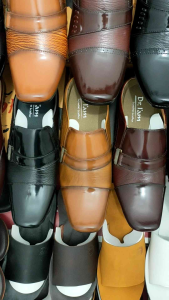 SEPATU SANDAL BUSTONG KULIT PRIA DR. IAM B. 6015 HITAM ( PRODUKSI SENDIRI )