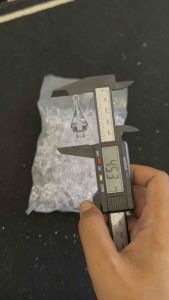 100pcs Bandul Kristal Motiv Lampion Panjang 4.7mm