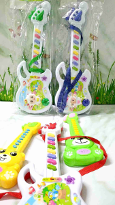 BÌNH TÂN SHOP 💯 Đồ chơi trẻ em - Đàn nhạc ghita loại lớn có bài hát thiếu nhi  phím đánh đàn  có đèn  hoạ tiết hình voi  cừu  đàn dùng 2 pin nhựa cao cấp an toàn cho bé ( shop có bán pin đi kèm )