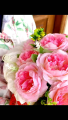 Buket korea bulat/korean round bouquet/buket mawar gaya korea. 