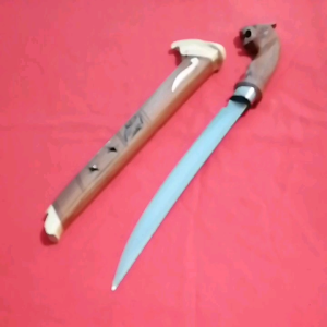Golok sembelih motif ukiran macan motif