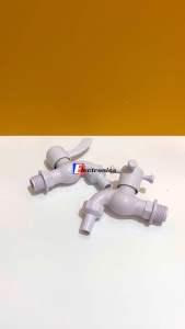 KRAN TEMBOK TAMAN PVC PLASTIK UKURAN 1/2 INCH MODEL KAPAL DAN ENGKOL