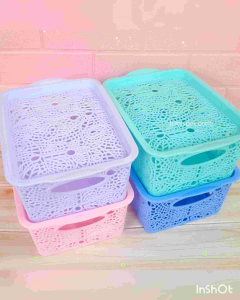 Keranjang serbaguna/Keranjang Hampers dan Berkatan/Happy 5L Soft Pastel color(1pc)