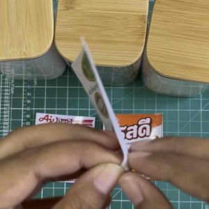 [พร้อมส่ง] สติ๊กเกอร์ติดกระปุกเครื่องปรุง สติ๊กเกอร์ผิวมันเงา กันน้ำ 100% ขนาด 7x7.5 cm (เฉพาะสติกเกอร์)