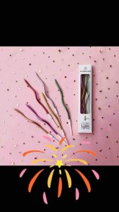 Candle Cake Metal Spiral Candle Birthday Party Deco Cake Topper Bent Candle