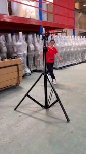 ขาวินซ์ ขาตั้งไฟพาร์สำหรับแขวนไฟ พร้อมรอกหมุน ปรับความสูงได้ตามการใช้งาน 3เมตร 4เมตร Winch Light Stand