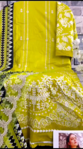 [PRE-ORDER] Ready Made Pure Cotton With Embroidered Suit ( Delivery 10 Days )