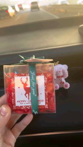 Uniqx Christmas Aroma Stone Bear Design with Essential Oil / Perfume Car Fresheners /Christmas Gift Perfect Gift圣诞礼物