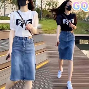 Áo Kiểu Nữ Tay Bồng Cổ Tròn Hoạ Tiết Nơ Xinh - Phong Cách Nữ Tính Dễ Thương