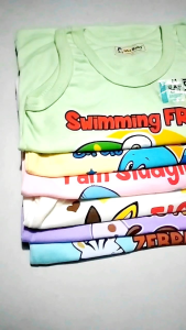 Wulanda 6 pcs Baju Kaos Oblong Tanpa Lengan Anak Bayi SNI