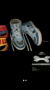 ORIGINAL Shoelaces/tali sepatu katakana two color by daad.co Type I