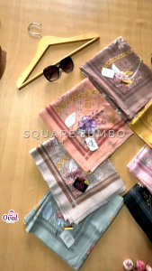 Jilbab Kerudung Khimar Hijab Square Segi Empat Segi Tiga Syari Jumbo Katun Voal Motif Bunga Rantai Polos Warna Hitam Pink Peach Cream Abu Kuning Mocca Putih Broken White Soft 130×130 128×128 cm Ujung Cutting Laser Gelombang Premium Terbaru 2023 2024