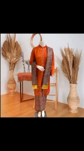 Kebaya Akad Ibu Besan Rok Songket Free Selendang