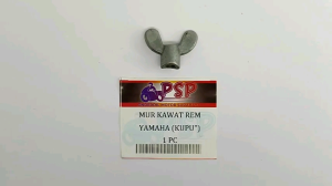 Mur Kawat Rem Yamaha (Harga Per 1 PC) - Mor Mur Nut Kawat Tiang Lidi Peda Rem Rim Brake Break Brakeroad Belakang M6 Drat 6mm Alfa Force 1 F1 Fiz F1z Fizr F1zr Jupiter Lama Jupiter Z Vega Lama Vega R Sigma Vega R New Model Kupu2