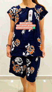 Baju Batik Susun Hot Pant Shirt & Pant Hot Sell