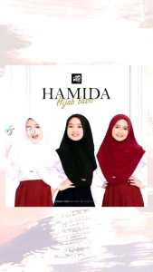 Hijab Hamidah / Hijab Sekolah Anak TK & SD Request Nama Sensiri
