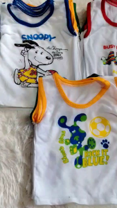 6PCS BABY BOY SAB SANDO ASSORTED PRINTS/RANDOMLY GIVEN FOR 0-1YR OLD SOFT FABRIC AND COMFORTABLE TO WEAR