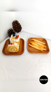 COT385. Square Wooden Coaster/ Cup Coaster/ Vanity Tray