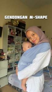 Gendongan Bayi Depan Fast Baby Wrap 3in1 M Shape dengan Sash Belt Terbaru babysultan