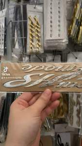 Bộ chữ nổi Cứng Sh Mode 2020 màu Bạc ánh kim bóng hàng nhập Thái Lan chất lượng cao dành trang trí riêng cho dòng xe này tem nổi cứng màu sắc cực đẹp và bền giá bán cực tốt bán lẻ như bán siêu