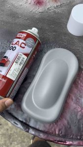 PYLAC 1000 พื้นเทา 130 เทากันสนิม พื้นเทากลบรอย สีพ่นรถ ซ่อมสีรถ สีพ่นล้อ ของแท้  สีสเปรย์ไพแลค 1000 400ml.