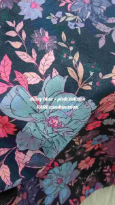 Kain Pasang Satin Jacquard Premium Quality 60" Soft & Flowy Ironless Fabric for Sewing and Crafting