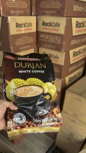 Cà Phê SẦU RIÊNG Rockcafe Túi 30 gói x 20 g - Rock cafe Vị Sầu Riêng Mẫu Mới - White Coffee Ruvask