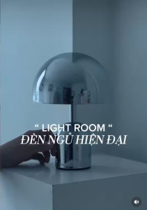 D107 Đèn ngủ LED hình nấm sang trọng kiểu Bắc Âu đèn ngủ trang trí cao cấp đèn để bàn sáng tạo