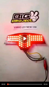 STOPLAMP RUNNING LAMPU BELAKANG MOTOR HONDA VARIO 150 LED NEW