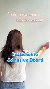 EducratePH Restickable Adhesive Writing Board 100*80cm Removable Whiteboard Chalkboard