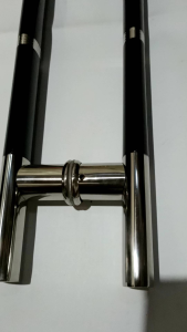 Handle pintu oval baut tembus Tarikan pintu kaca baut tembus/Gagang pintu baut tembus/Gagang Tarikan pintu baut tembus/Handle pintu oval rintik baut tembus/Handle tembus/Tarikan pintu rumah baut tembus panjang 45cm/60cm/Tarikan pintu alumunium baut tembus
