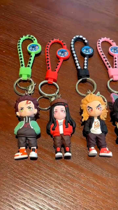 Gantungan Kunci Demon Slayer Kimetsu no Yaiba Karakter Tanjiro Kamado Nezuko Giyu Inosuke Zenitshu Shinobu Rengoku Aksesoris Tas Ransel Gantungan Kunci Rumah Kunci Motor Kunci Mobil Kado Souvenir Hadiah Accesories Keychain