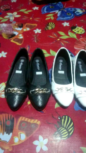 RIZQY PERDANA New flat shoes Korean style motif kotak ZA01